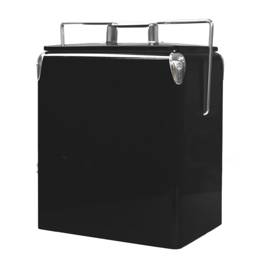 Black 17L Metal Cooler Boxes